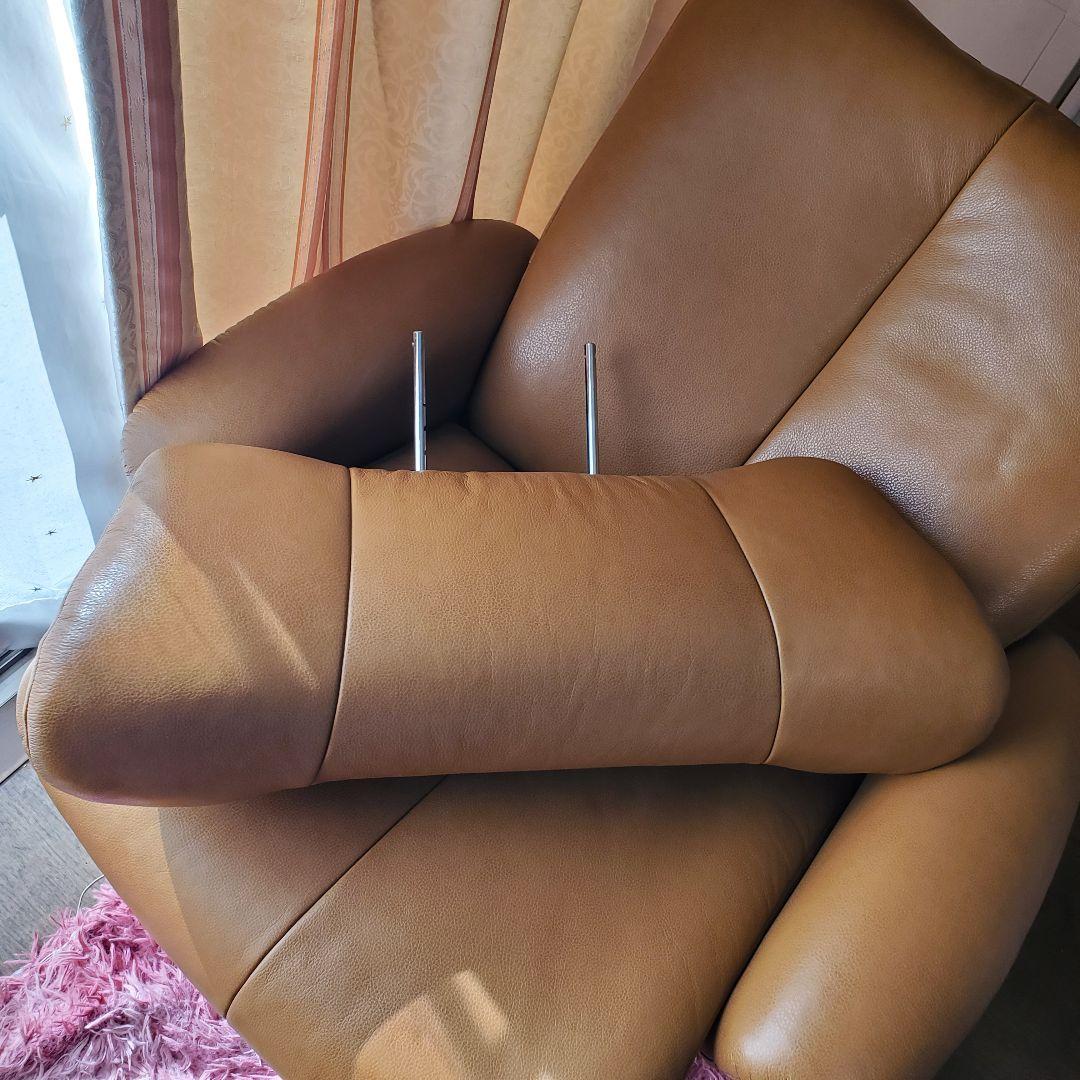 【送料込み】NITORI パーソナルチェア/オットマンあり☆リクライニングソファ