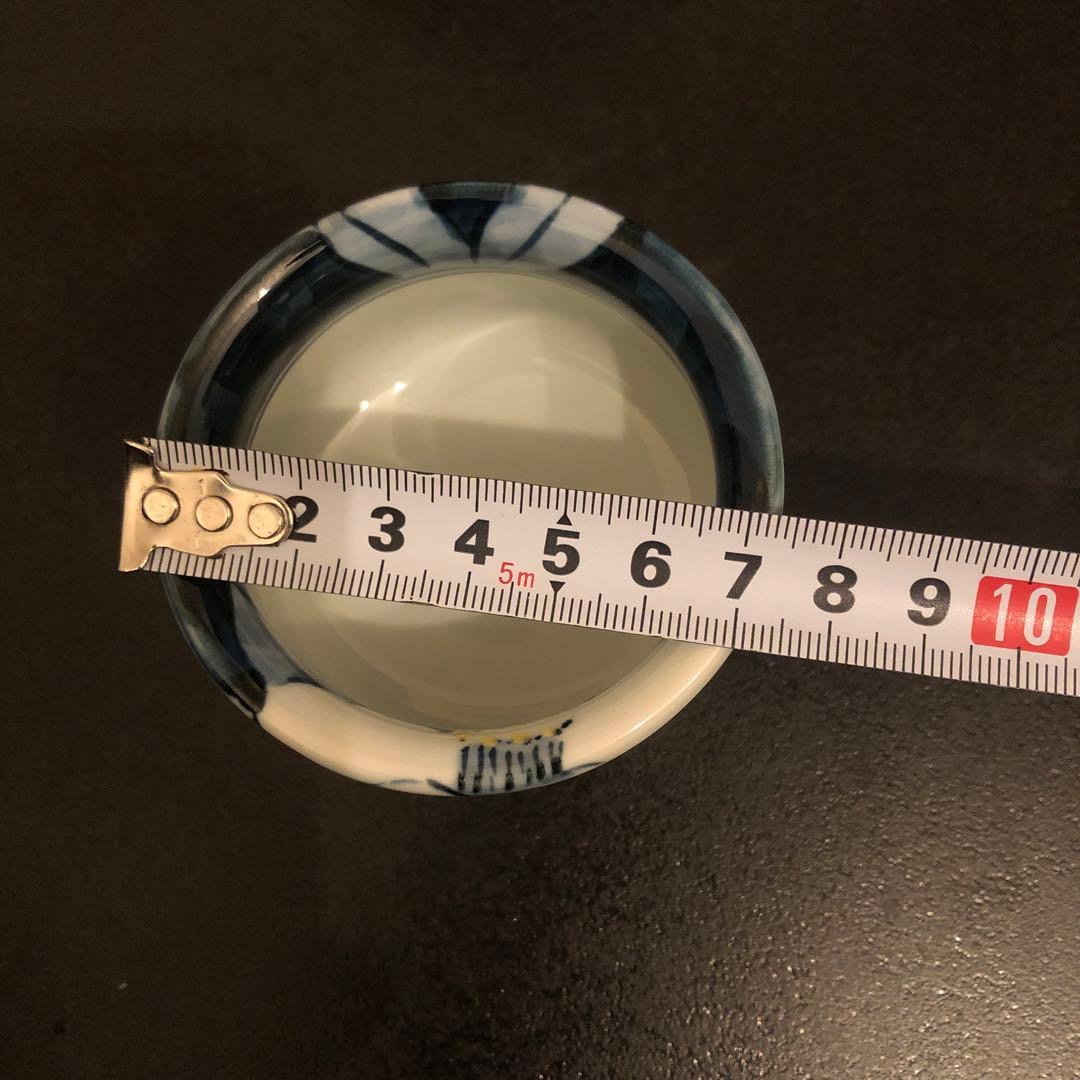 有田焼　陶祥窯 古赤絵花紋 湯呑み 日本酒カップ　　　　椿 小鉢　3客