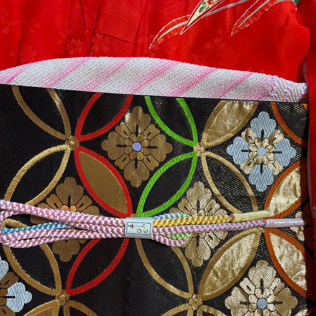 七五三　七歳正絹着物五点セット　未使用