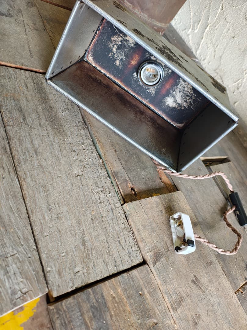 インダストリアル　シーリングライト　古道具　M0193