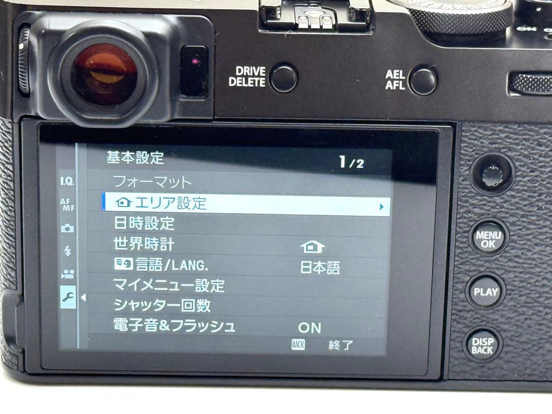 ［自作ミストフィルター、予備バッテリー、フィルム付き］x100v 富士フィルム