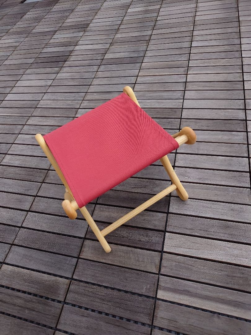 EIチェア／キャニオンレッド／キャンプスツール／ESSEX INDUSTRIES