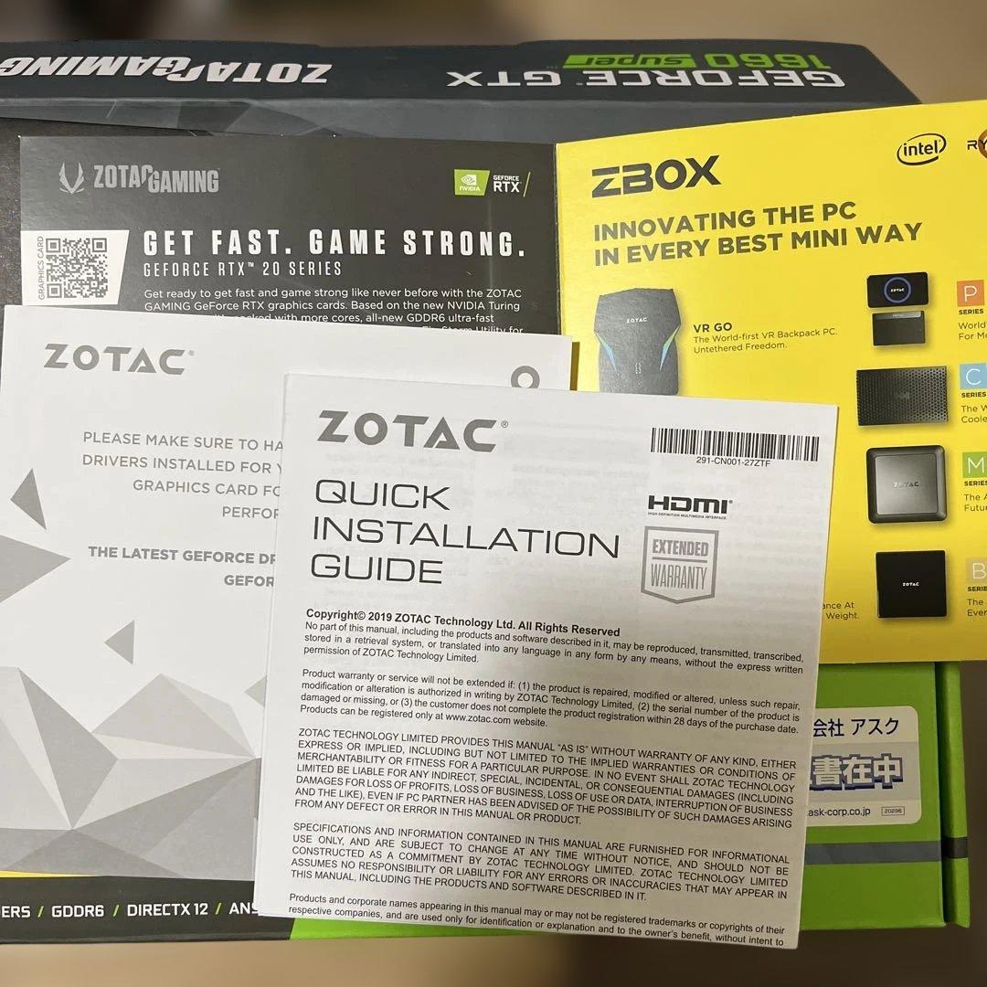 グラフィックボード・グラボ・ビデオカード ZOTAC GAMING GeForce GTX 1660 Super