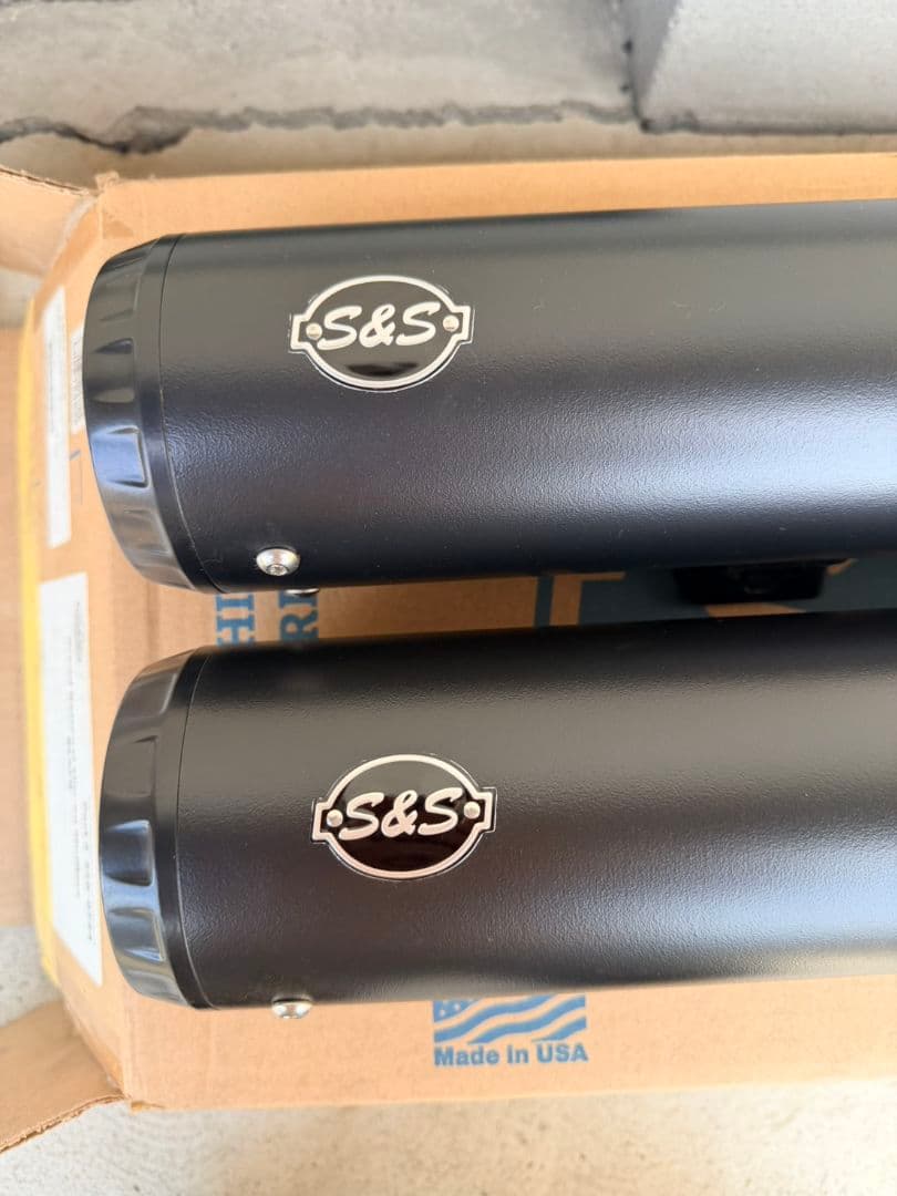 S&S FXFB ブラック スリップオン　２口　マフラー　　最終