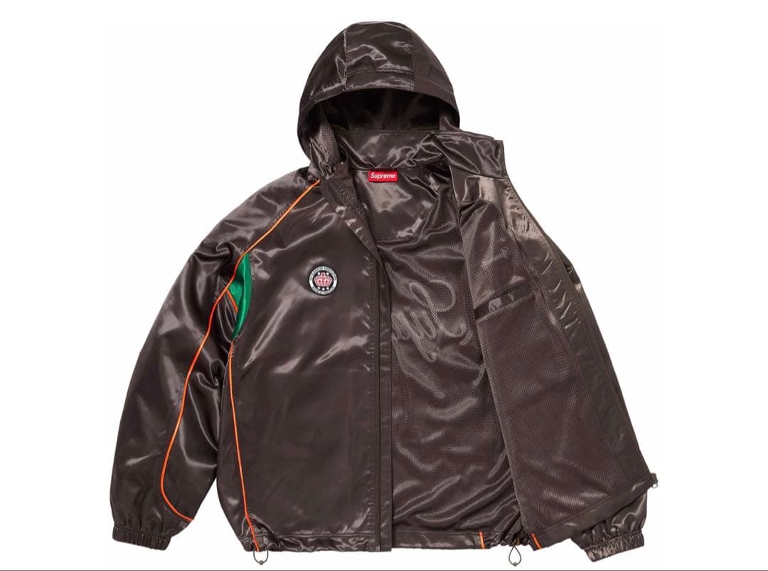 か*す様 XL Supreme Satin Hooded Track Jacke