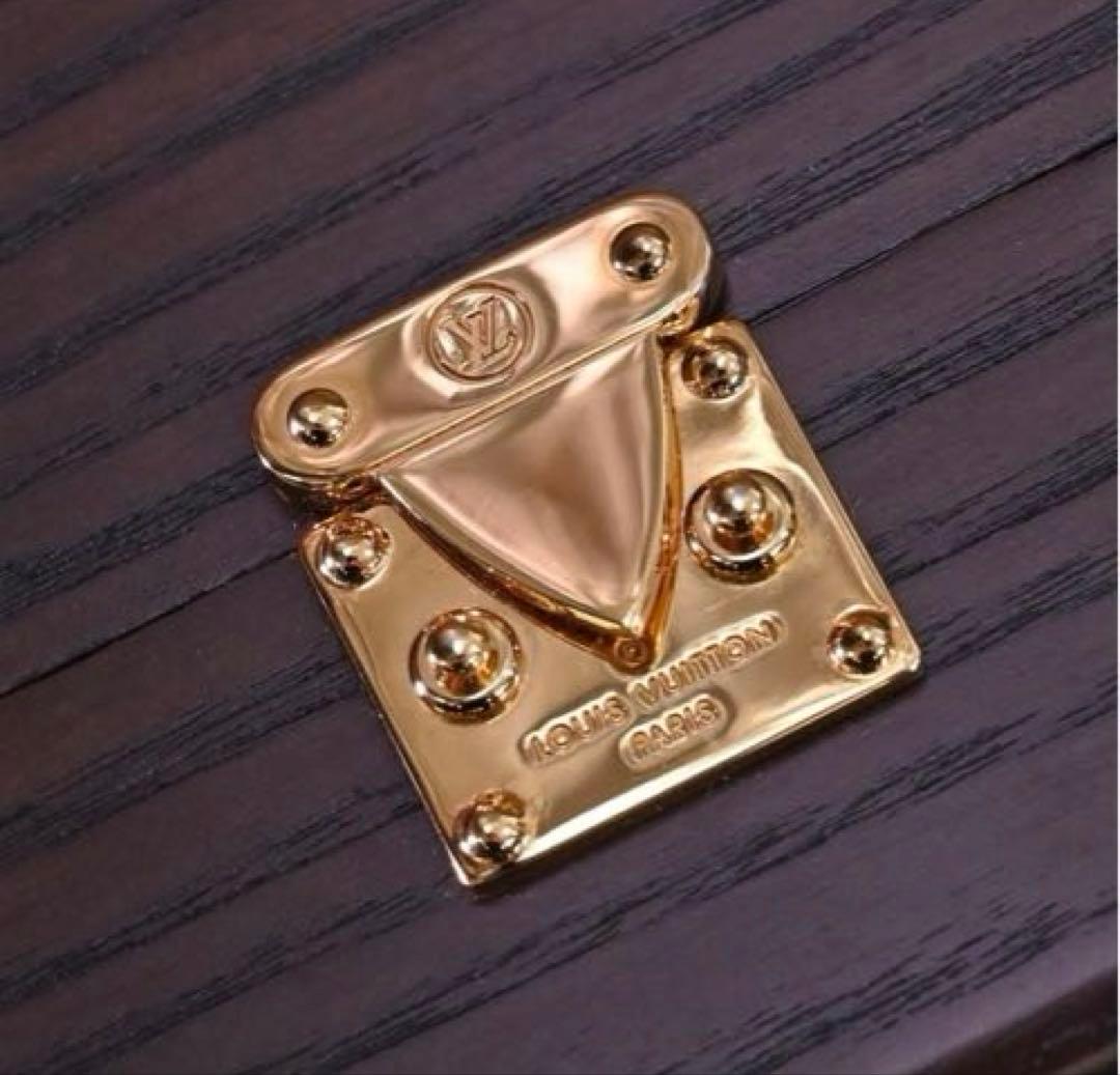 ルイヴィトン 極希少 木製 セリュール金具 ウッドマルチケース ジュエリーケース