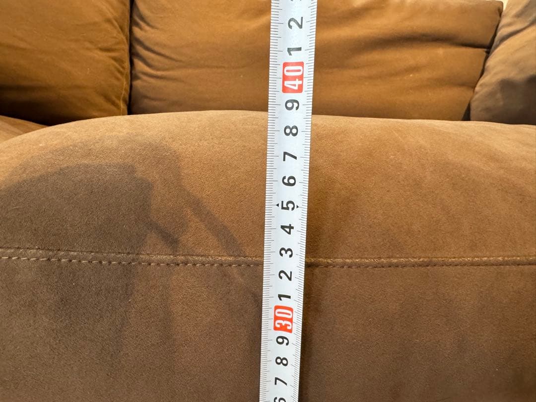 【美品】IDC大塚家具ソファ 3人掛 クエント Cuentoブラウン おまけ付