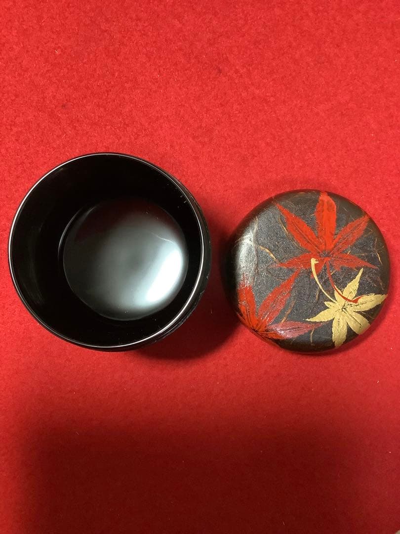 和紙張紅葉大棗　筑良造【新品未使用】