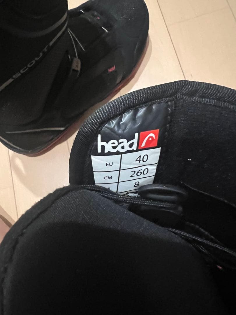 スノボ　スノーボード　ブーツ　HEAD 26cm ブラック　レッド