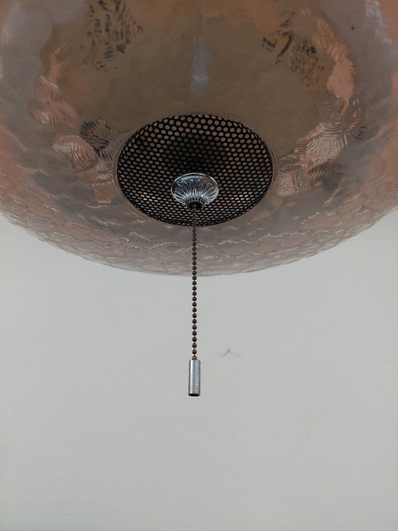 昭和レトロ オレンジ 吊り下げ ペンダントライト 蛍光灯 2灯 ナショナル