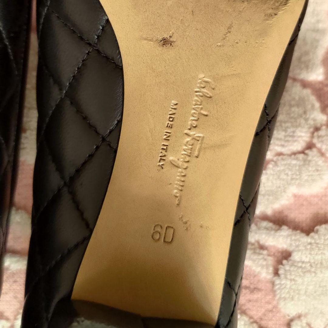 Salvatore Ferragamo♡フェラガモ♡イタリア製♡黒エナメル♡６