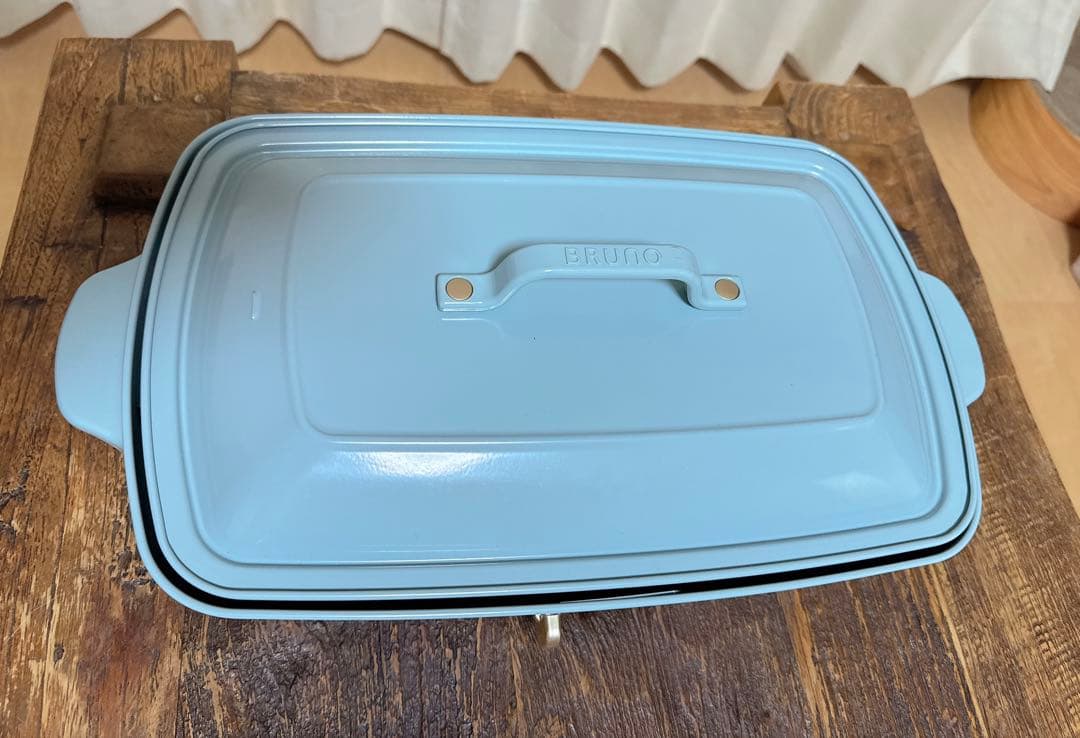BRUNO ホットプレート グランデ ブルーグレー グリルプレート付き