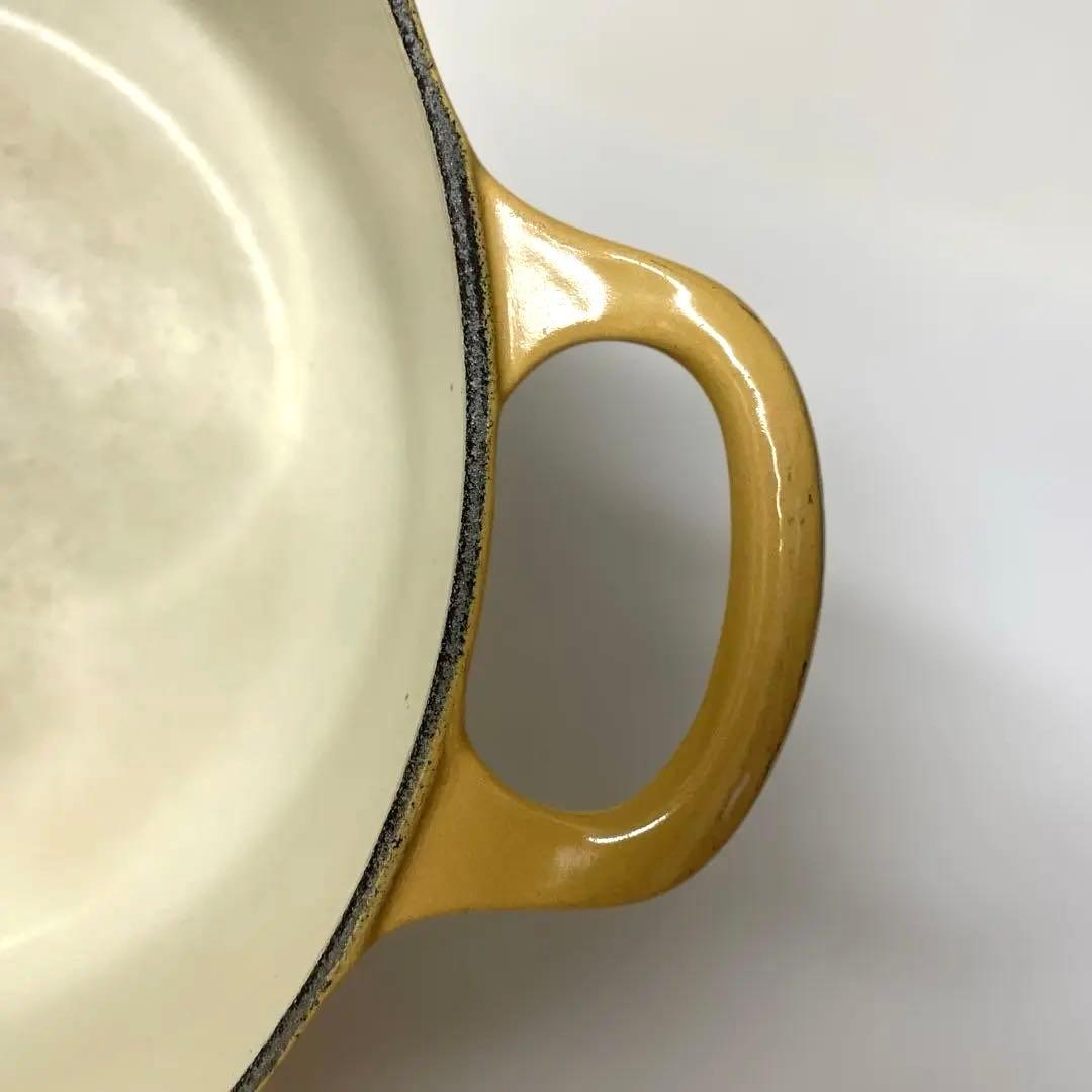 ル・クルーゼ LE CREUSET ココットロンド イエロー 22㎝