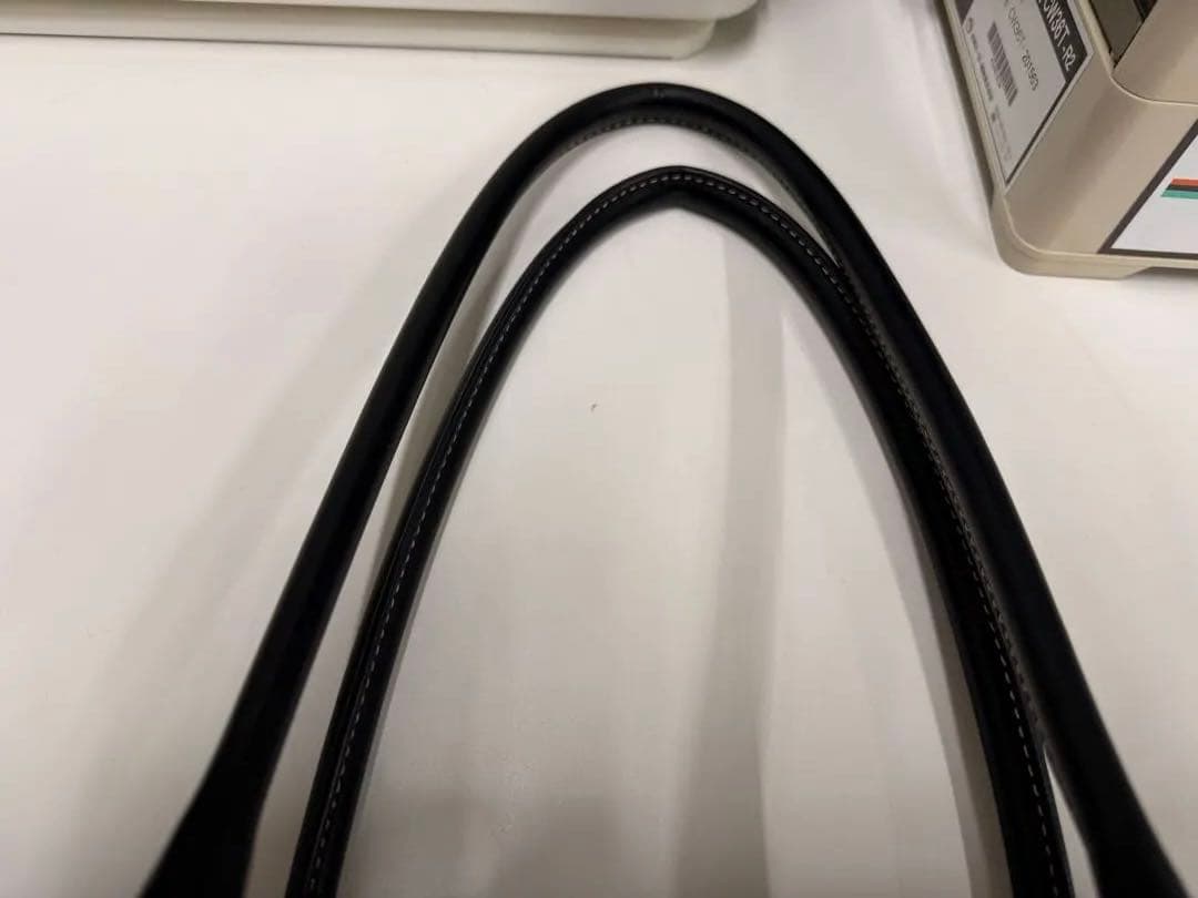 COACH ネイビー レザー トートバッグ ビジネス用