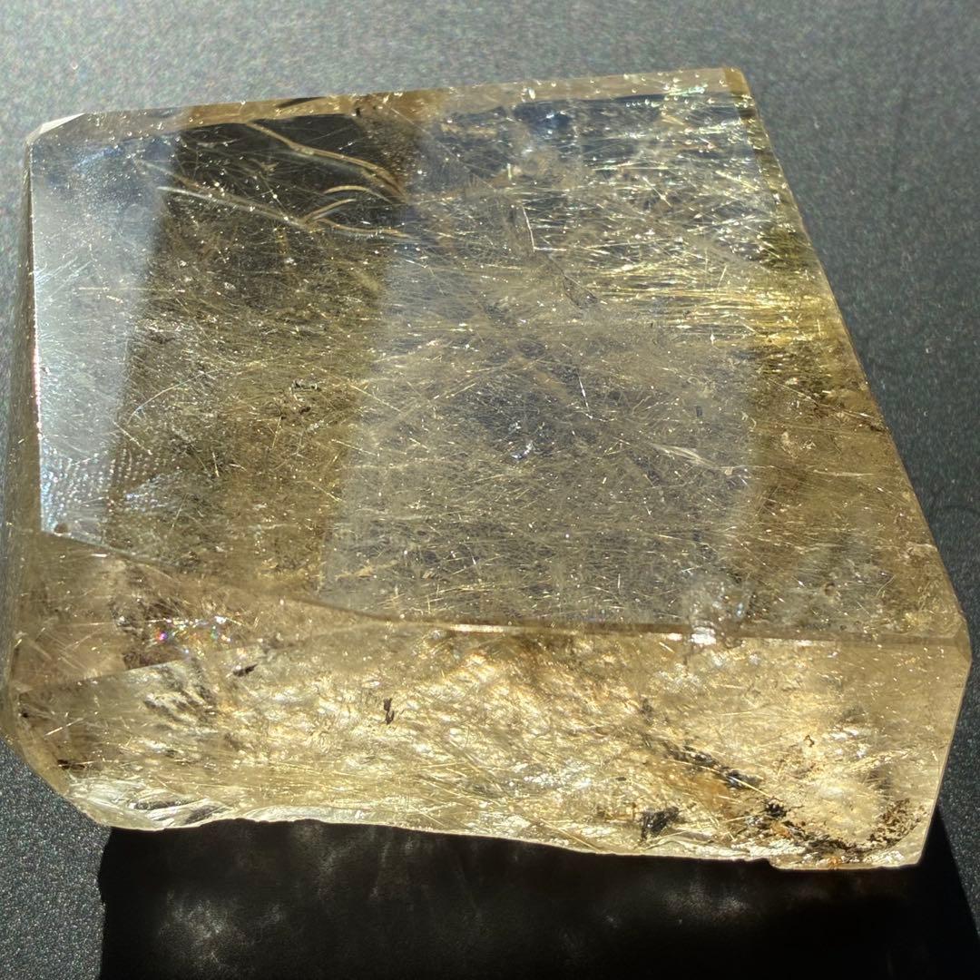 お正月SALE〜☆天然石☆ ルチルクォーツ　ヴィーナス　虹　高品質　原石　箱付き