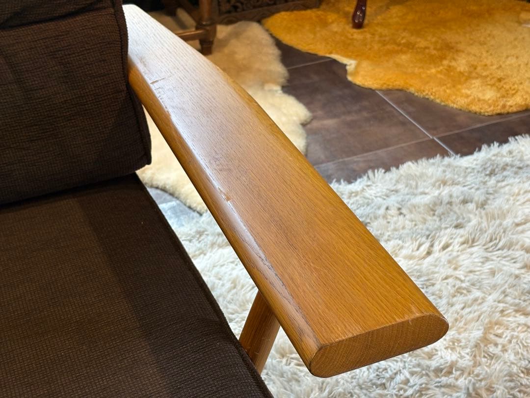 ②あっちゃん様HIDA カヤ KAYA 1Pソファ オーク無垢材 ラウンジ　NG