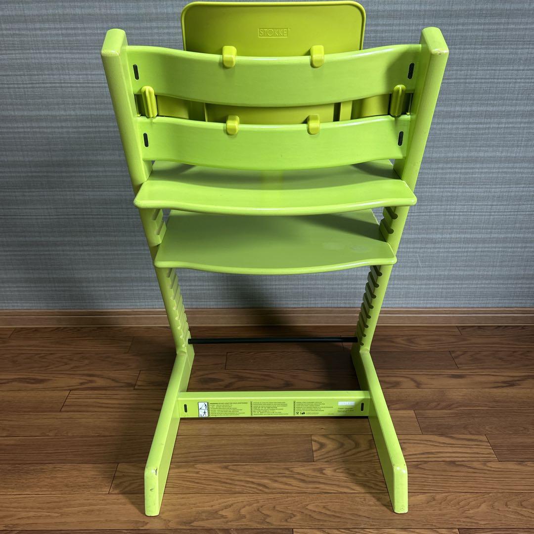 STOKKE トリップトラップ Green シリアルナンバー4 ベビーハイチェア