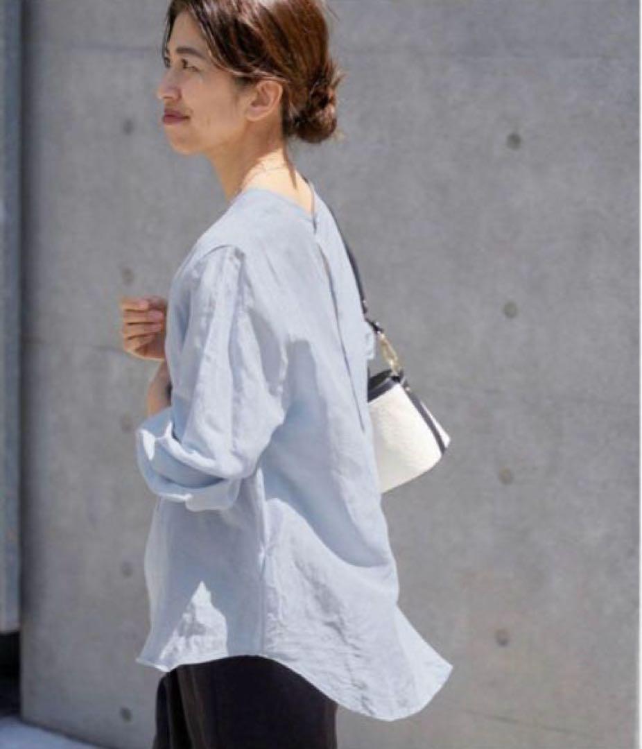 新品 イエナ ラミーリヨセルノーカラーブラウス