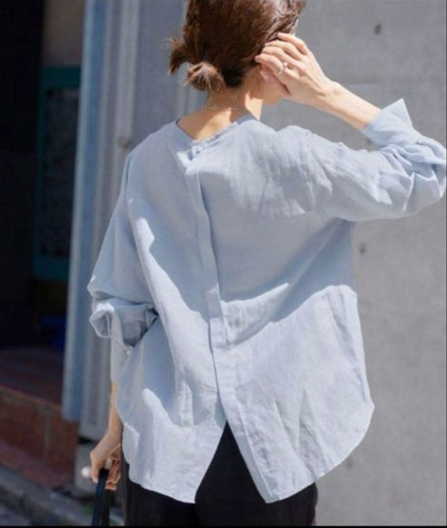 新品 イエナ ラミーリヨセルノーカラーブラウス