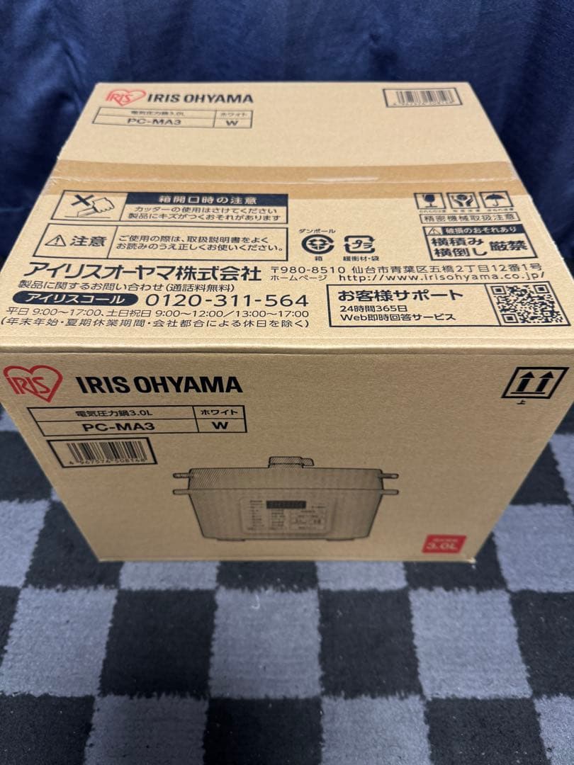 【マイキー】IRIS OHYAMA 電気圧力鍋 PC-MA3 3.0L W