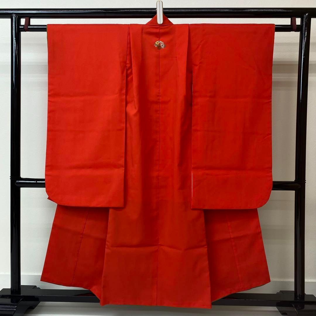 【着物と帯 時流】199ys◆3才女着物+袴+長襦袢バッグ髪飾り半幅帯6点セット