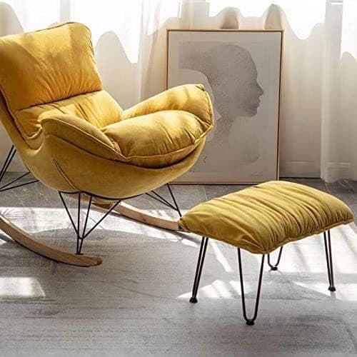 大きいロッキングチェア　2点セット 北欧 リクライニングチェア