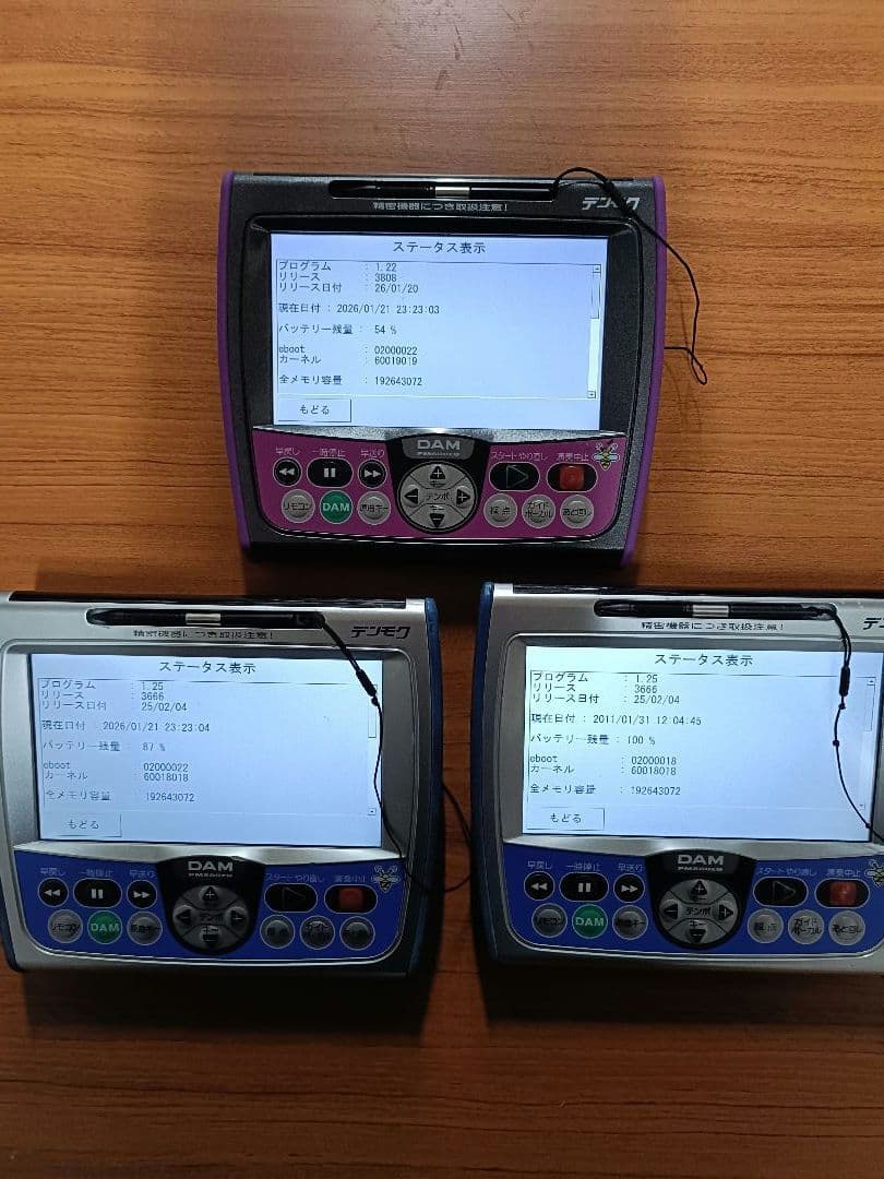 DAM デンモク　3点セット