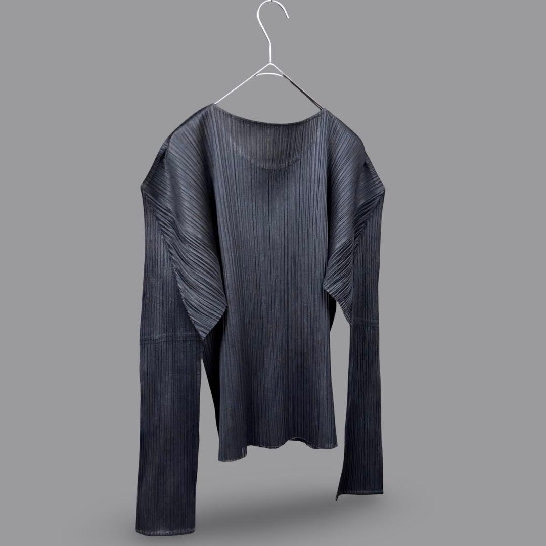 トップス Rare 00s Archive PLEATS PLEASE Black Top