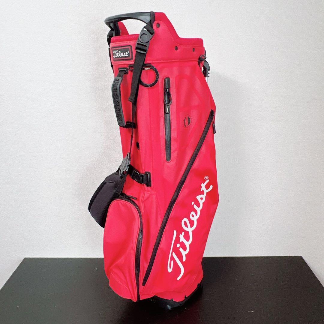 タイトリスト Players 4 スタンドキャディバッグ 4分割プレイヤーズ4赤