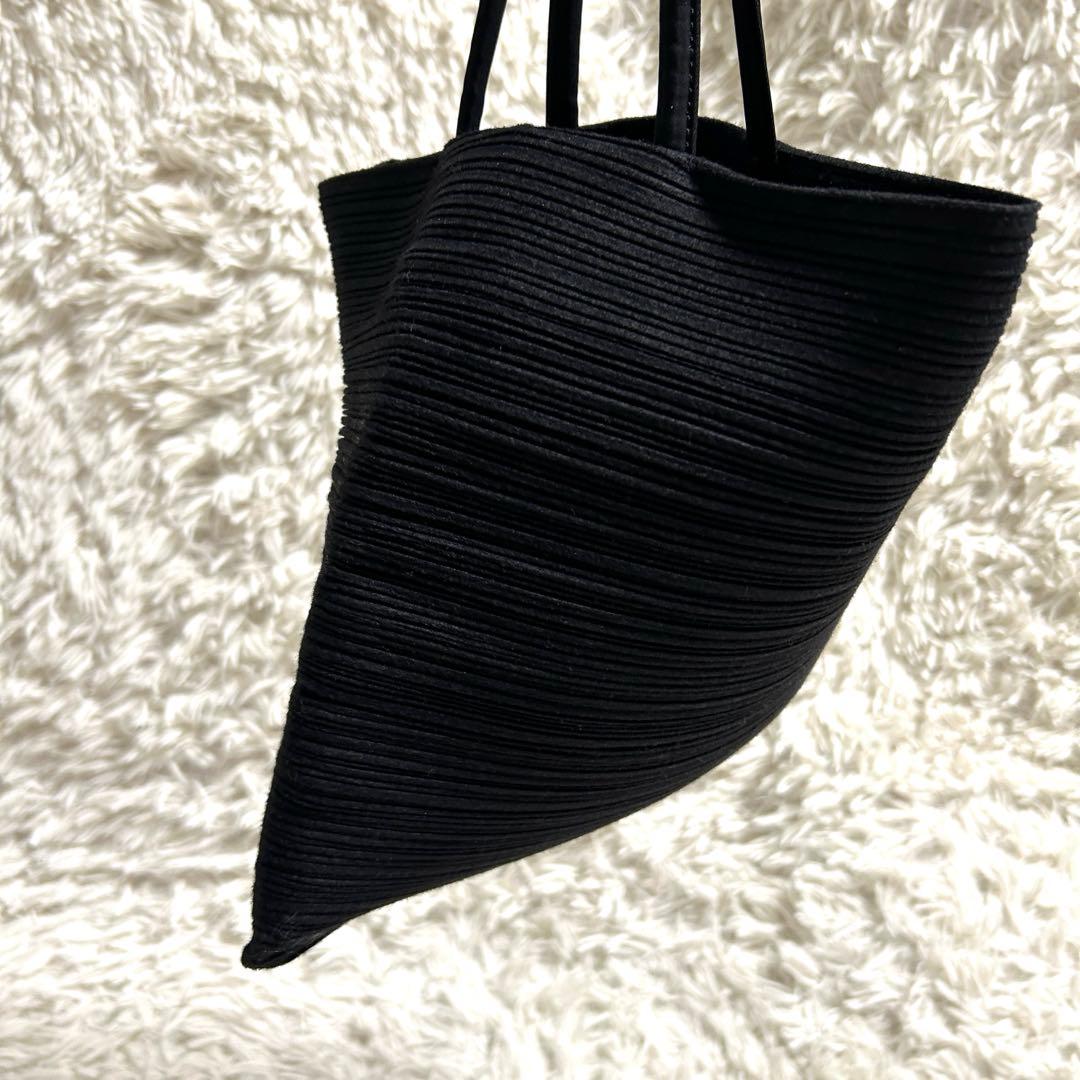 希少✨プリーツプリーズ 変形 ハンドバッグ プリーツバッグ マグネットボタン