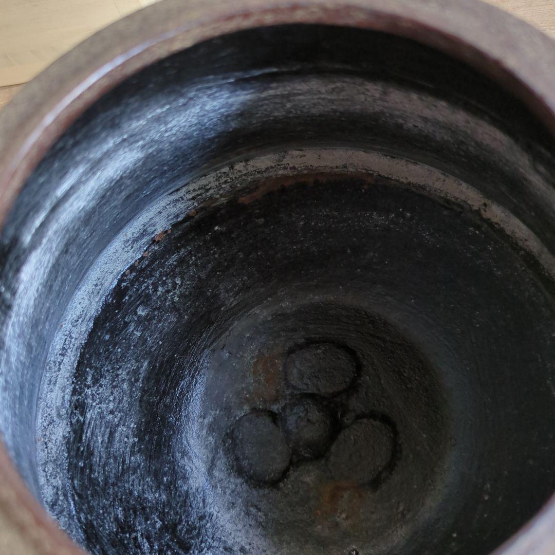 茶道具 釜 浜松地紋富士小釜　菊池政光 木箱入り 茶道 鉄釜 在銘