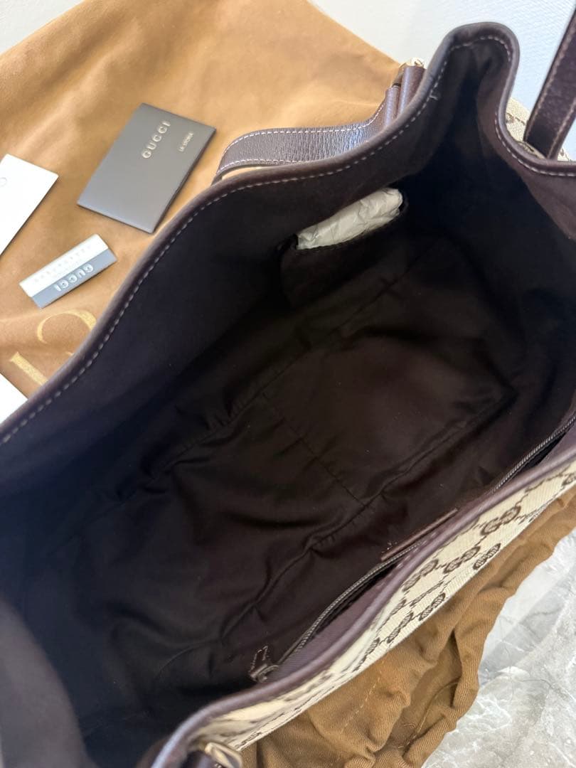 新品未使用★グッチアビーGGキャンバス ワンショルダートートバッグ 袋付き