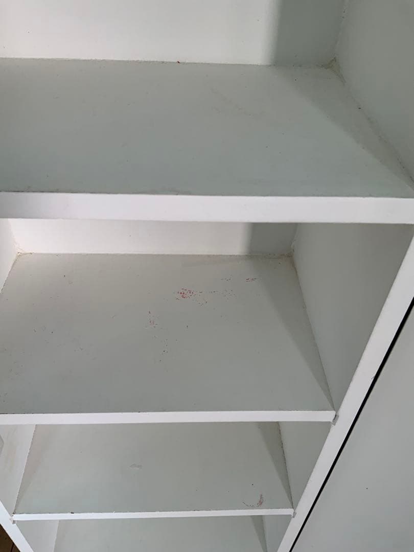 中古　美品　アンティーク　フランス　ホワイト 木製ラック 1