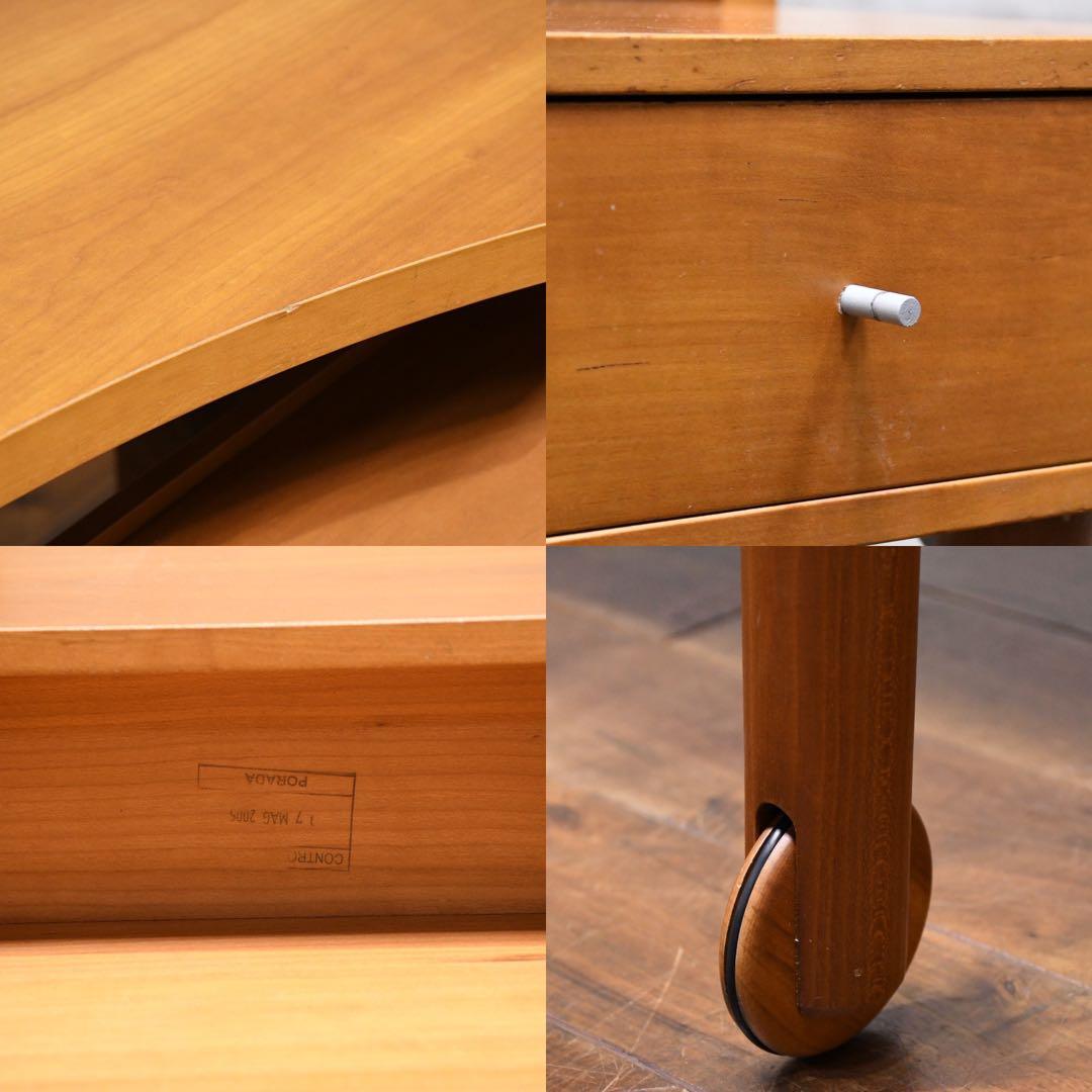 EIC24 アクタス ポラダ チェリー材 スクリヴァーノ スライドデスク