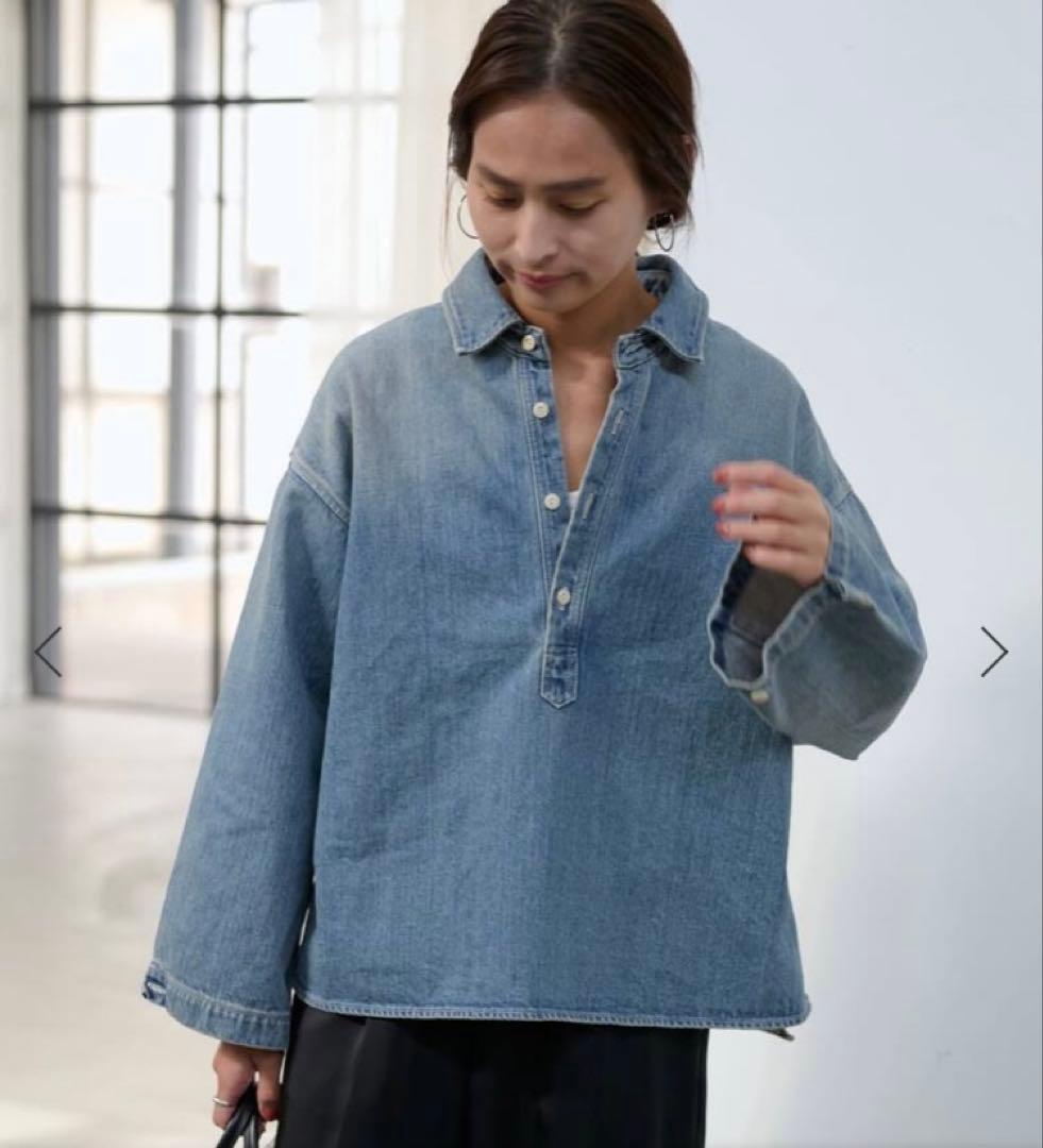 新品タグ付き　FRAMeWORK フレームワーク　デニムプルオーバーシャツ