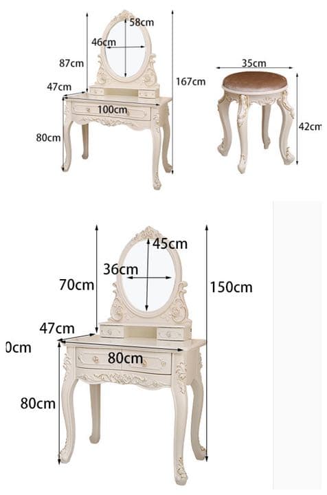 即日発送可能　シルバー　60cm 大人気　北欧風ドレッサースツールライト セット