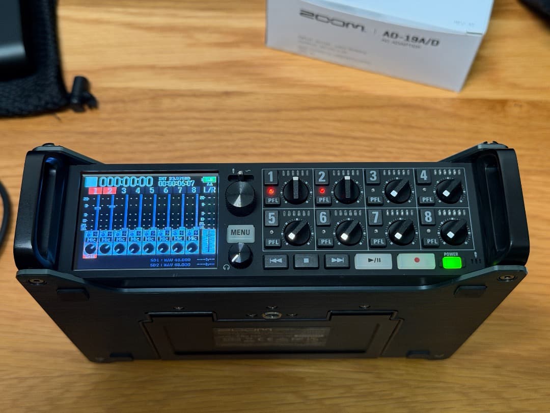 ZOOM F8n Pro 極美品フルセット＋PCF-8nケース ＆ハードケース付