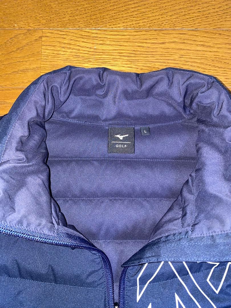 美品❗️ミズノゴルフ ムーブダウンジャケット ブレスサーモ ストレッチ