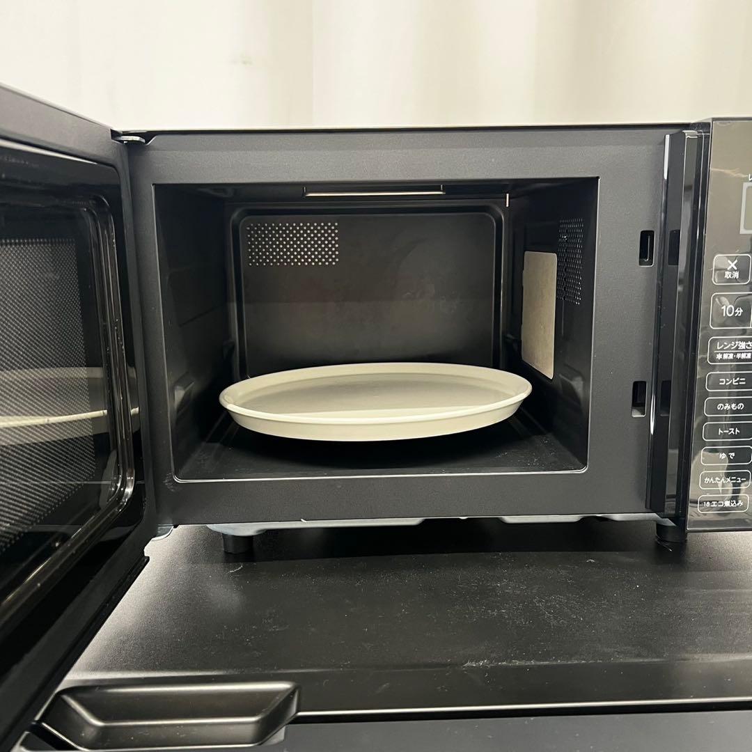 125⭕️冷蔵庫　レンジ　一人暮らし　家電セット　黒　小型　安い　中古　設置無料