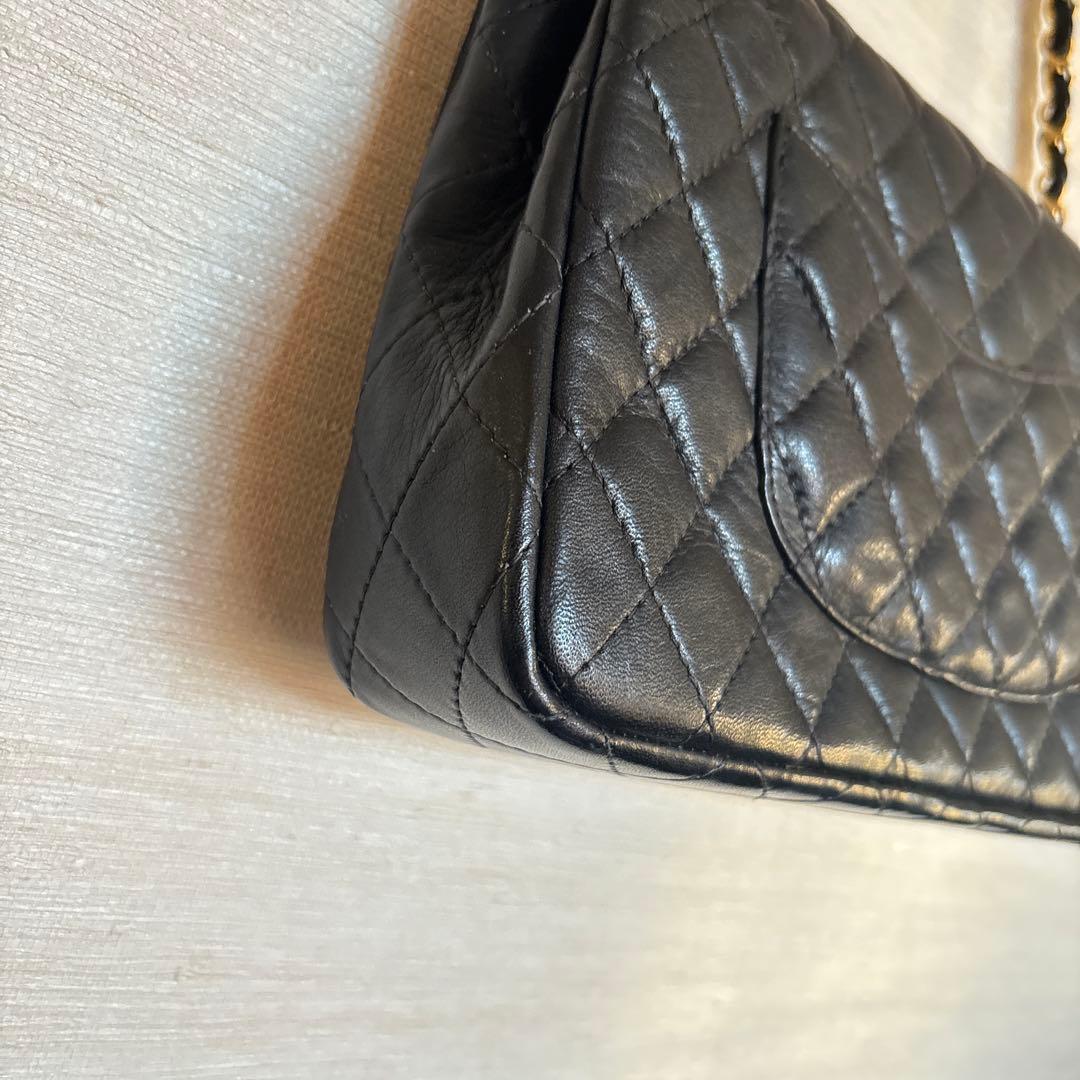 mi 様CHANEL ブラック キルティング ショルダーバッグ