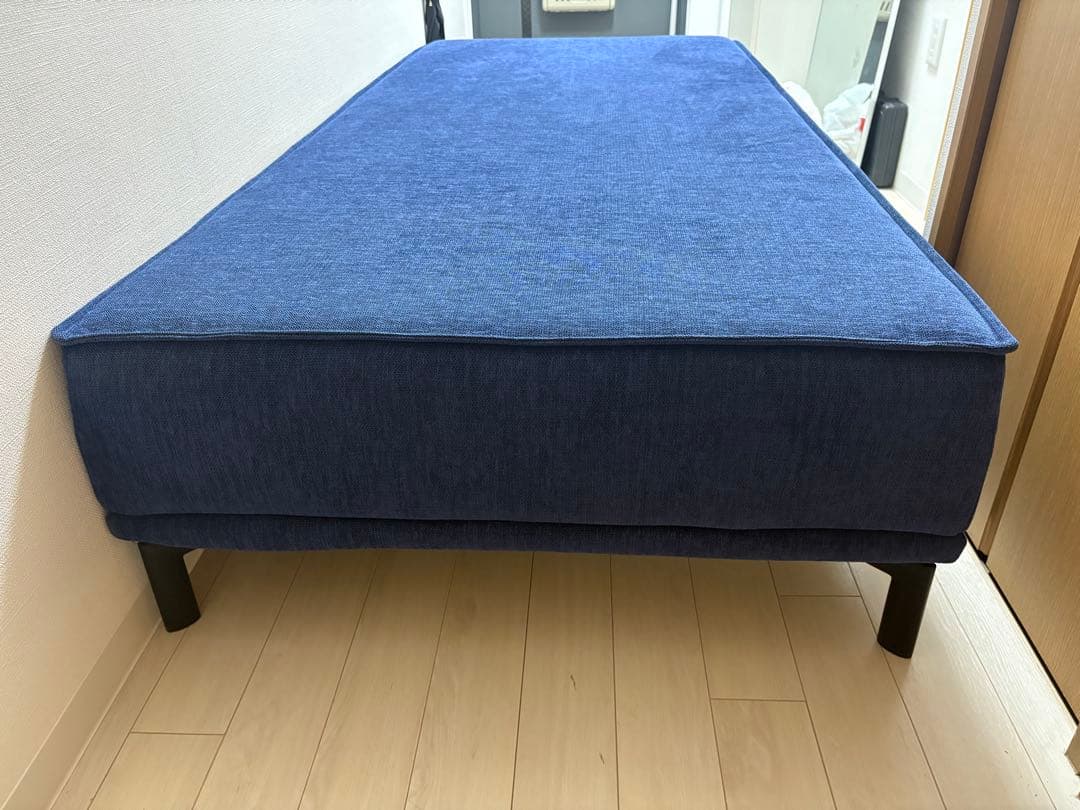 【美品】IDC大塚家具 アームレスソファ ファビオ 幅200㎝ カバーリング仕様