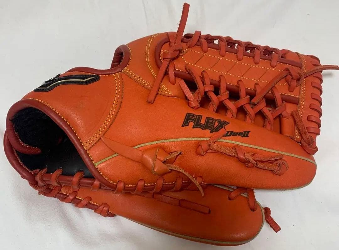 Mizuno FLEX JET II オレンジ グローブ 右投げ用