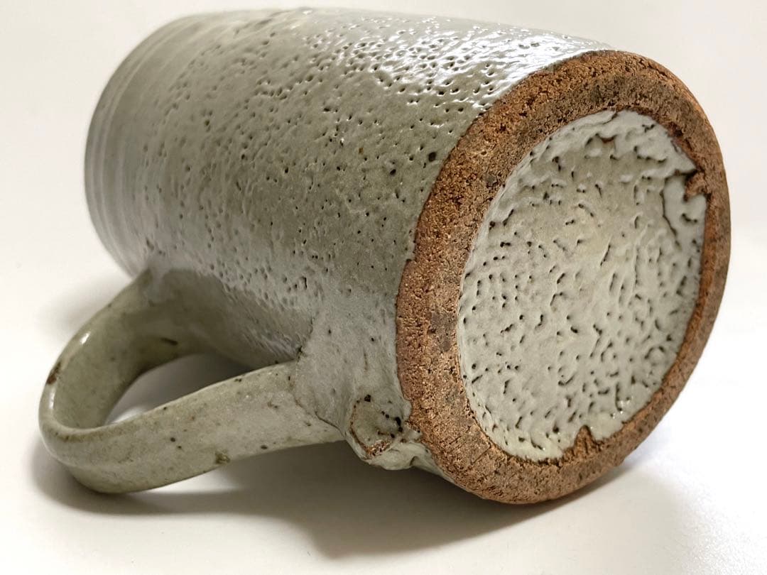 人間国宝　濱田庄司　浜田庄司　杯　ビアマグ　ジョッキ　ビール　麦酒杯　共箱