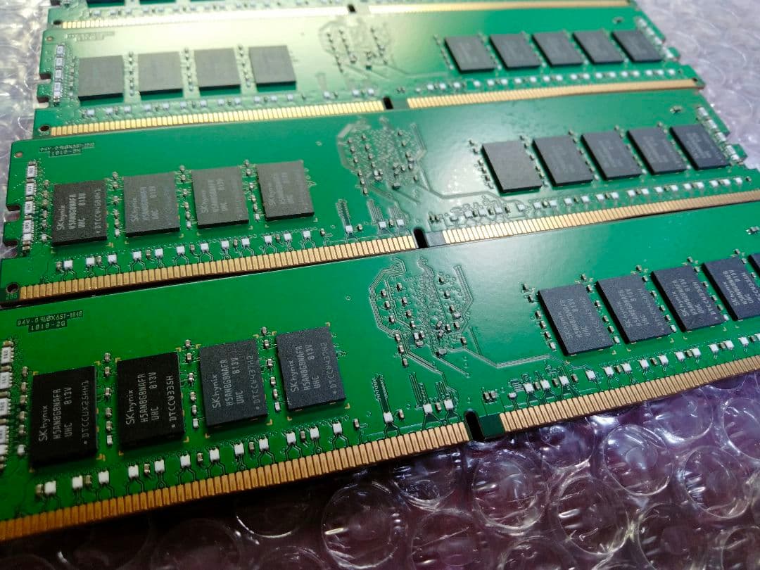 96GB 16GB ×6枚 DDR4 ECC メモリ PC4-2400T SK