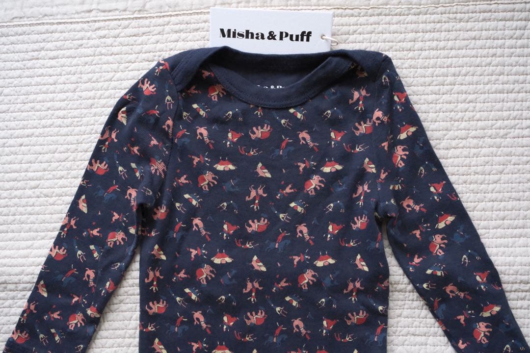 ロンパース・カバーオール Misha&Puff layette onesie ink circus