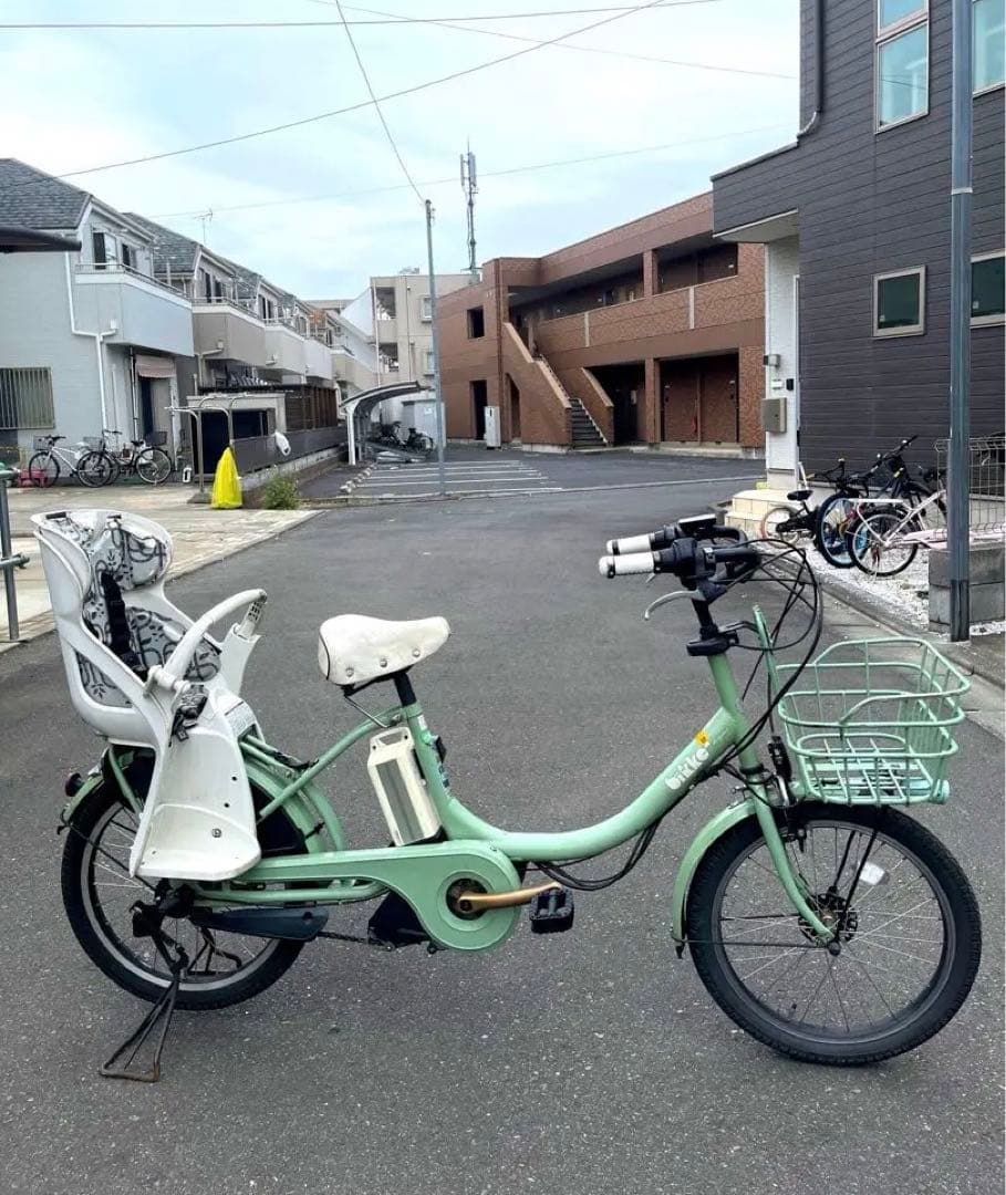 【BRIDGESTONE】bikke2子供乗せ電動自転車20型3速LED付属品付