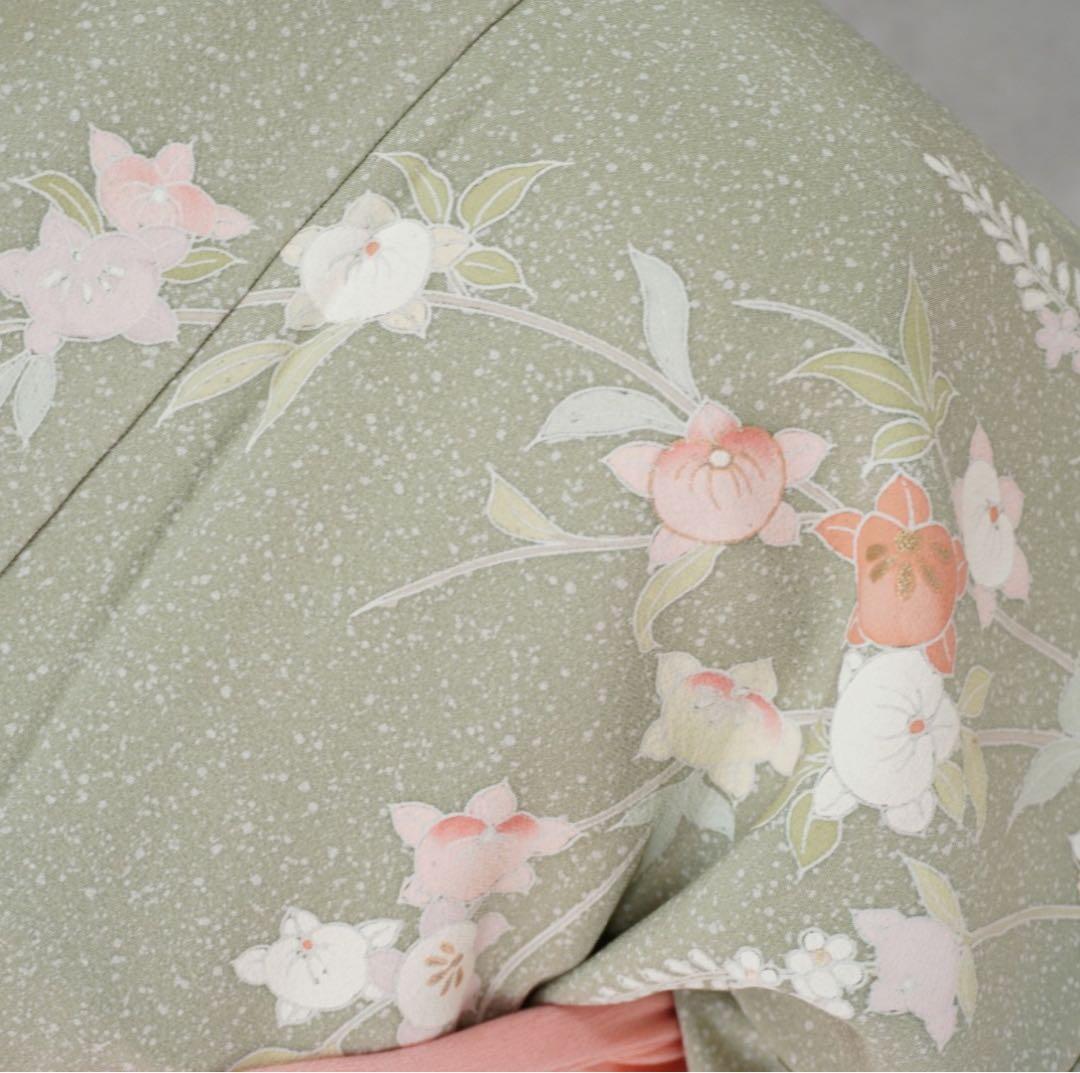 訪問着フルセット　261▪︎ 入学式　お宮参り【訪問着、袋帯、帯締め、帯揚げ】