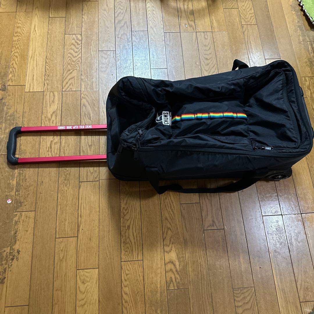 チャムス　ブラック　キャリーバッグ