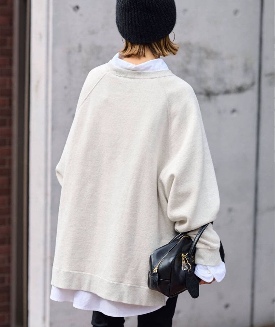 【最終お値下げ‼︎】★今季★フレームワーク　ラグランポンチョプリントスウェット