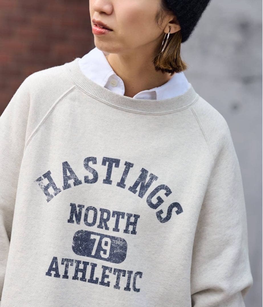 【最終お値下げ‼︎】★今季★フレームワーク　ラグランポンチョプリントスウェット